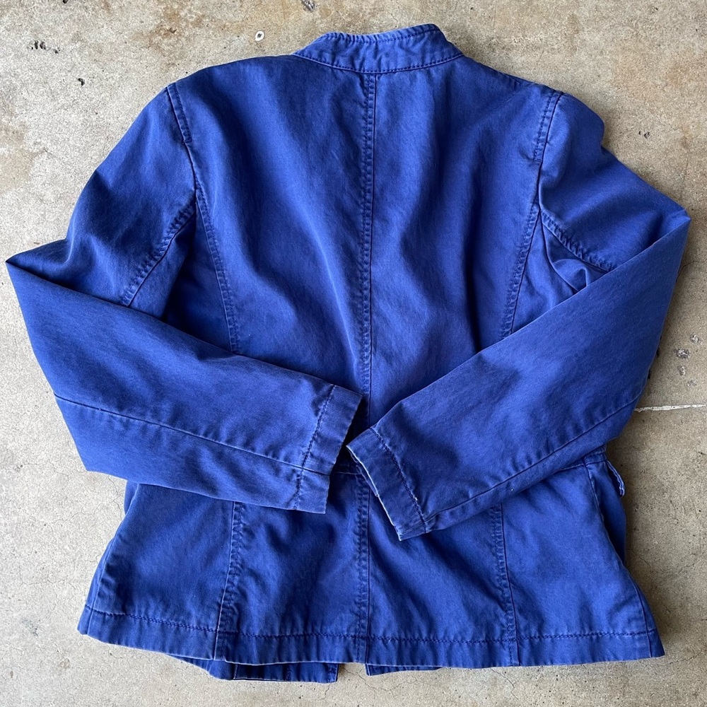 Talbots Collarless Button Front Blazer Jacket Siz… - image 2